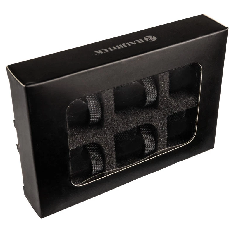 Set de accesorios para ventilador RAIJINTEK Pelias negro — 6 uds.