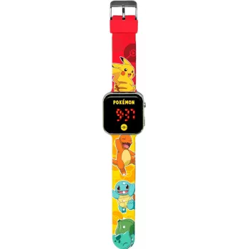 Reloj de pulsera Kids Euroswan LED Pokémon POK4435 — reloj infantil digital LED con diseño de personaje