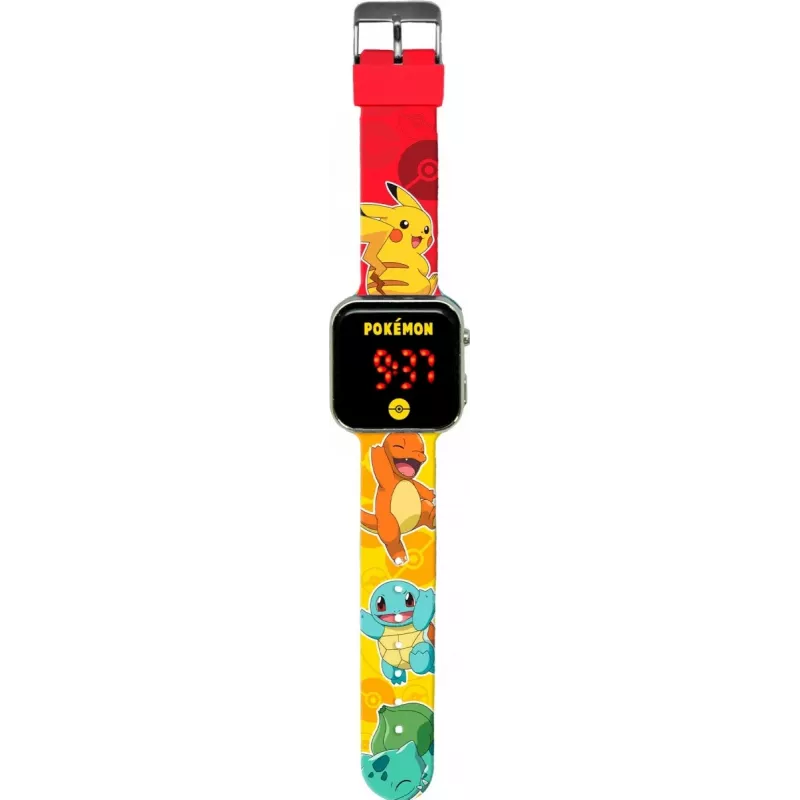 Reloj de pulsera Kids Euroswan LED Pokémon POK4435 — reloj infantil digital LED con diseño de personaje