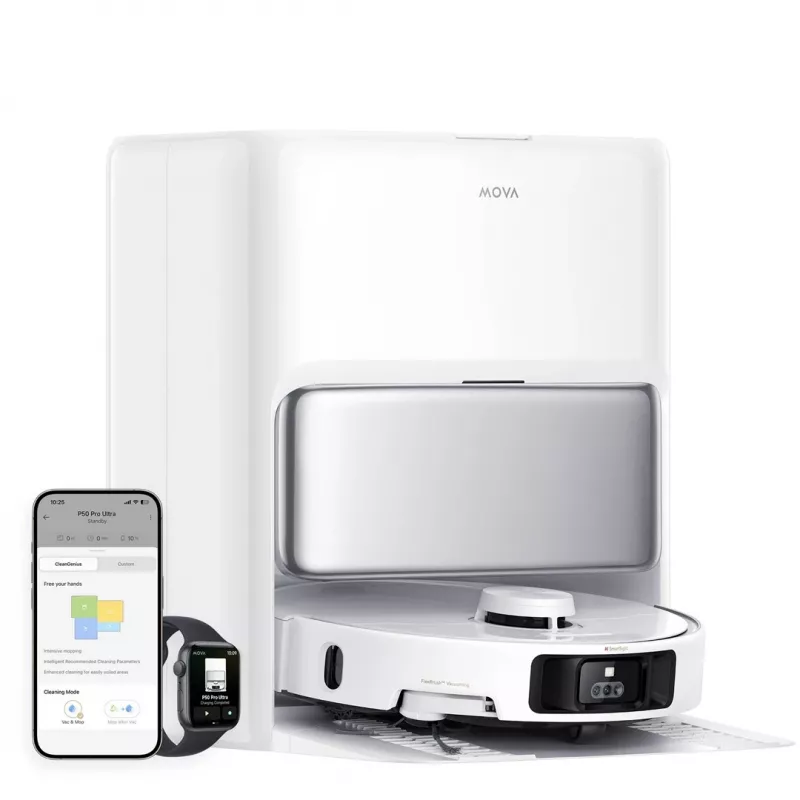 Robot aspirador MOVA Tech P50 Pro Ultra sin bolsa blanco