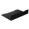 Estante de pared para decodificador MACLEAN MC-122, acero, negro, carga máx. 5 kg, distancia entre orificios 219 mm