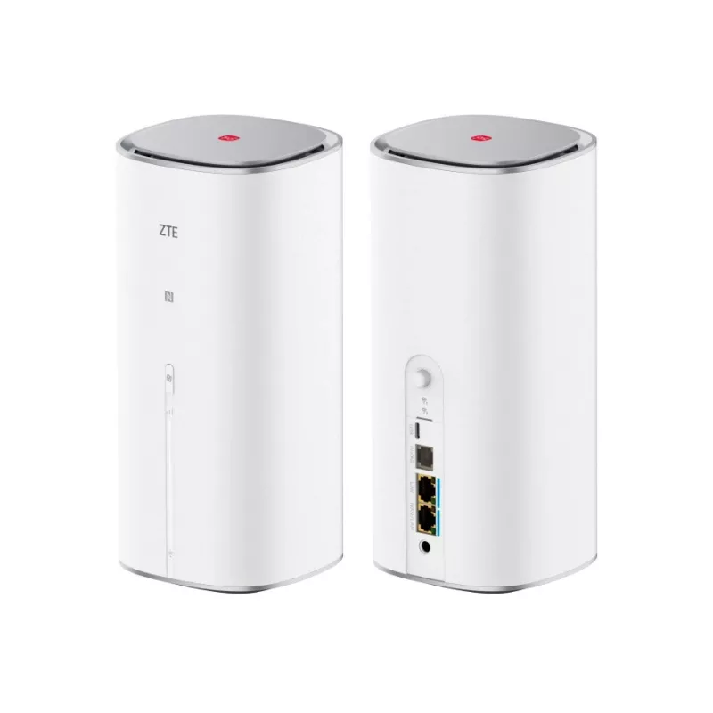 ZTE G5 Max router WLAN de doble banda 802.11ac – 5G, Dual-SIM, 1x 2,5GbE, USB‑C, 48V, blanco