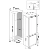 WHIRLPOOL Frigorífico integrado WH SP70 T121, ancho 69 cm, alto 193,5 cm, clase energética E, No Frost