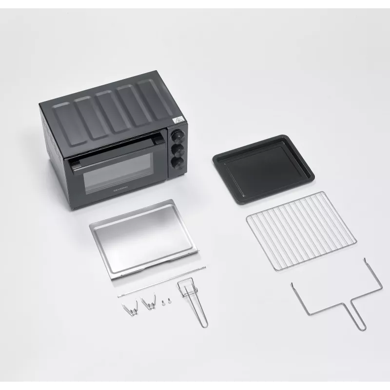 Mini horno SEVERIN TO 2075 — 30 l de capacidad, 1600 W, independiente, negro, función grill