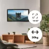 Maclean MC-416 Soporte de pared para TV y monitor 13-32 30 kg inclinable orientable máx. VESA 100x100 negro con acabado en polvo Soporte universal LED OLED LCD