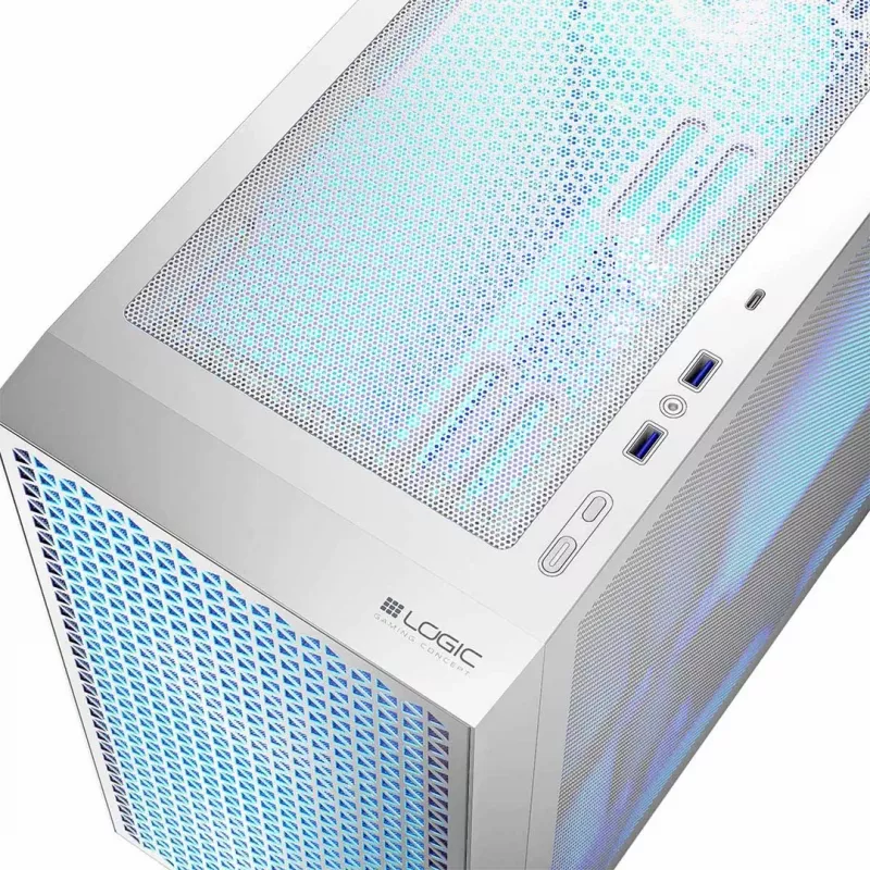 Logic DART PRO ARGB MINI USB-C caja de PC blanca