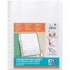 Funda perforada ampliable ELBA, A4, PP, 0,2 mm cristal transparente, abierta por arriba, con solapa de cierre grande (M670619)
