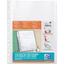 Funda perforada ampliable ELBA, A4, PP, 0,2 mm cristal transparente, abierta por arriba, con solapa de cierre grande (M670619)