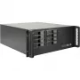 Carcasa rackmount INTER-TECH IPC 4U-4508 negra — chasis 4U para servidor/PC, rackmount
