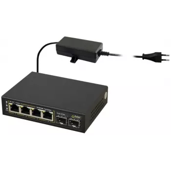 Switch PoE PULSAR SFG64 4 puertos con 2 uplinks SFP