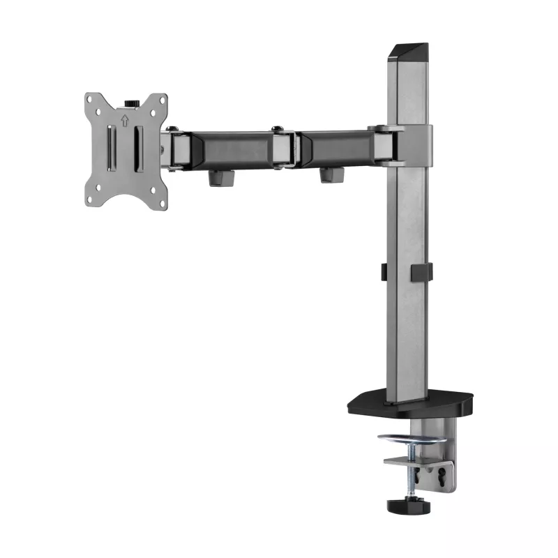 White Shark GMS-3204 Amenhotep I soporte de escritorio para monitor, 17-32 pulgadas, VESA 75x75/100x100, hasta 9 kg, gris