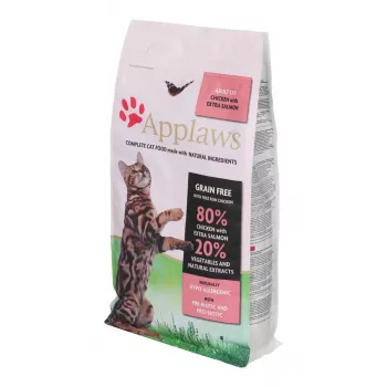Comida seca para gatos Applaws Adult Huhn & Lachs 2 kg — sin cereales, 36,5 % proteína, 16 % grasa