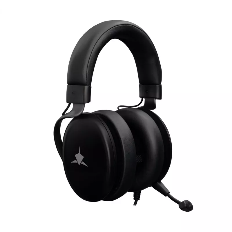 White Shark GH-2540 Elephant auriculares gaming, circumaurales, con cable, drivers de 50 mm, micrófono desmontable, negros