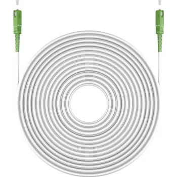 Goobay 59595 Cable de fibra óptica 2 m SC/APC FTTH OS2 blanco (59595)