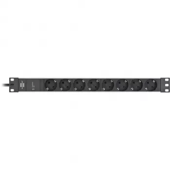 Brennenstuhl 1390007308 - 2 m - 8 tomas de corriente - interior - IP20 - aluminio - plástico - negro - plata