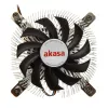 Akasa AK-CC7129BP01 disipador de CPU de perfil bajo, 75 mm, LGA775/LGA1156/LGA1155/LGA1150, aluminio