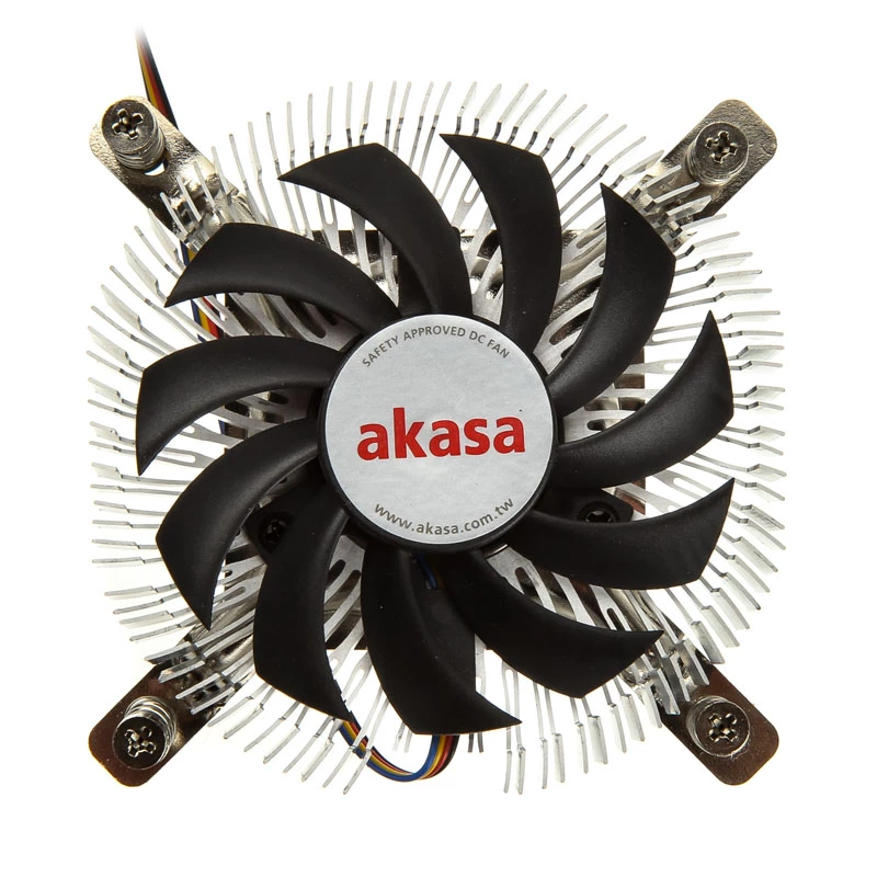 Akasa AK-CC7129BP01 disipador de CPU de perfil bajo, 75 mm, LGA775/LGA1156/LGA1155/LGA1150, aluminio