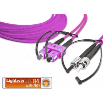 Lightwin LDP-50 SC-ST 5.0 OM4 Cable de fibra óptica 5 m violeta (LDP-50 SC-ST 5.0 OM4)