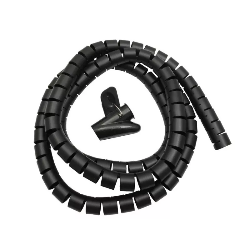 Maclean MCTV-676 B cubrecables organizador, negro
