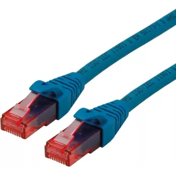 ROLINE - cable de parcheo - RJ-45 (M) a RJ-45 (M) - 3 m - UTP - CAT 6 - libre de halógenos, encapsulado, flexible - azul (21.15.2543)