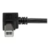 StarTech.com USBAB2MR cable USB 2.0 de A a B en ángulo recto, macho/macho, 2 m, negro