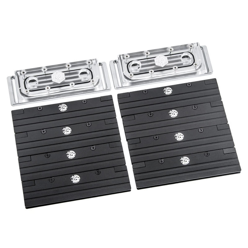 Kit de disipador para RAM BitsPower BP-RAMS44PS-DRGB transparente ARGB, 8 uds.