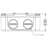 Caja de conexiones estanca IP66 ALLNET ALL-CAM2496-LEFN para instalaciones de cámara exterior