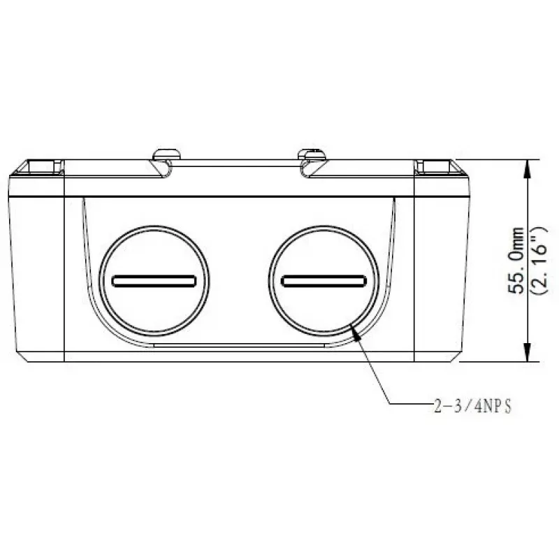 Caja de conexiones estanca IP66 ALLNET ALL-CAM2496-LEFN para instalaciones de cámara exterior