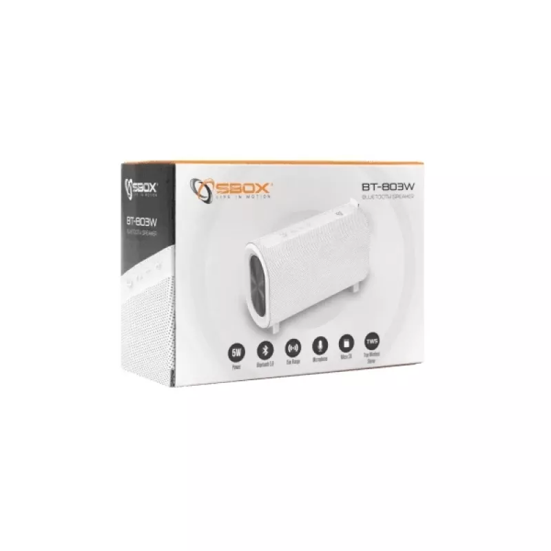 Altavoz portátil Sbox BT-803 blanco