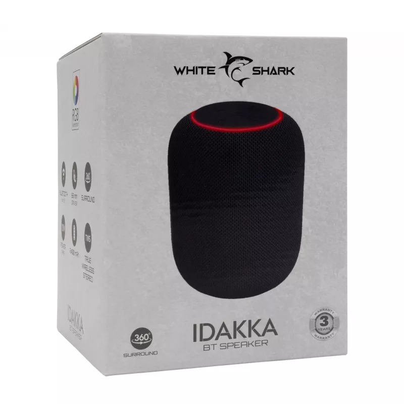 Altavoz portátil White Shark GBT-619 Idakka negro