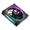 DeepCool FL12 3-in-1 ventiladores de caja de 120 mm (3 uds.), 500-2150 rpm, rodamiento dinámico de fluido, 32 dB, negros
