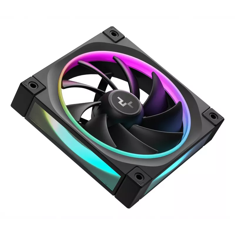 DeepCool FL12 3-in-1 ventiladores de caja de 120 mm (3 uds.), 500-2150 rpm, rodamiento dinámico de fluido, 32 dB, negros