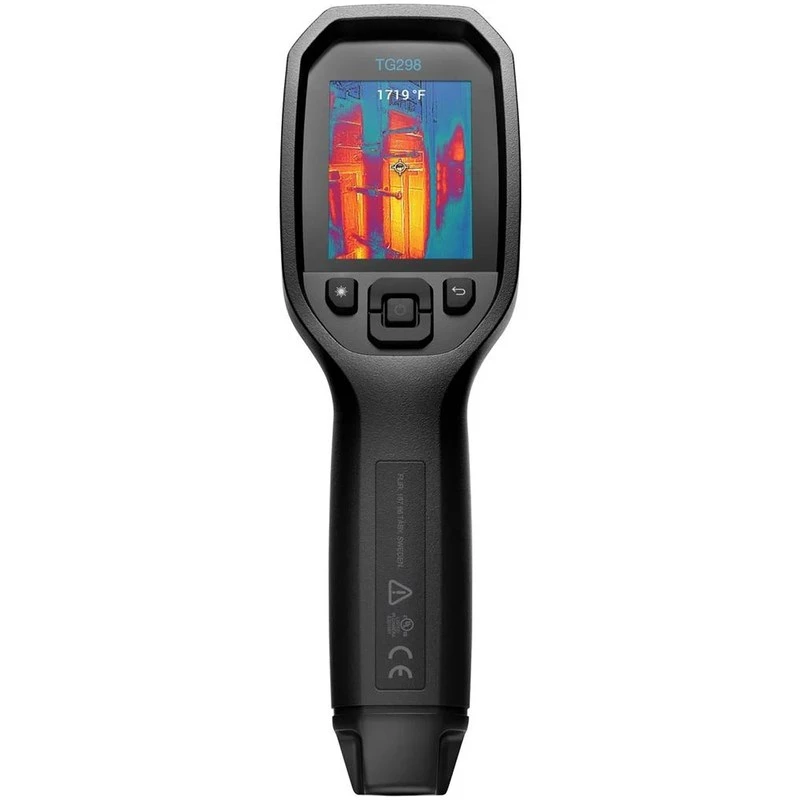 FLIR TG298 cámara termográfica de mano, 160x120, MSX Super Resolution 320x240, de -25 a +1080 °C, láser, pantalla LCD, negra