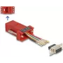 DeLOCK D-Sub 9 pines hembra a RJ45 hembra kit de montaje rojo VGA RJ-45