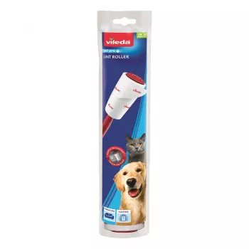 Herramienta de cuidado de la ropa VILEDA 173390 — rodillo autoadhesivo para pelo de mascotas, ancho 52 mm, alto 250 mm, mango ergonómico