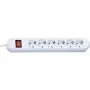 Bachmann SMART regleta de 6 tomas con interruptor, 5 m, negra