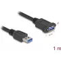 Cable USB DeLOCK USB Type-A macho a hembra 1 m 5 Gbit/s negro