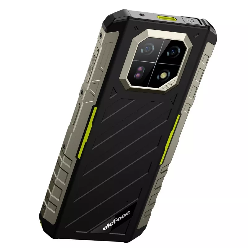 Smartphone robusto UleFone Armor 22 4G, 9 GB RAM, 128 GB almacenamiento, IP69K, Verde