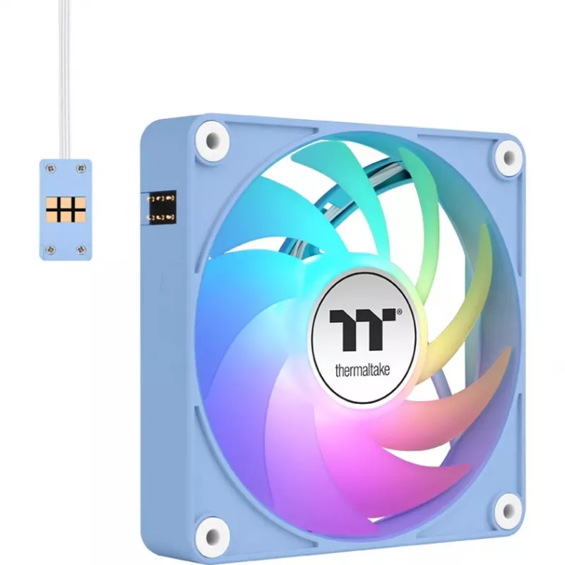 Ventilador de carcasa Thermaltake CT140 EX ARGB 140mm pack de 3 - azul hortensia