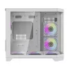 Darflash FT418 Caja de ordenador + 6 ventiladores aRGB (blanco)