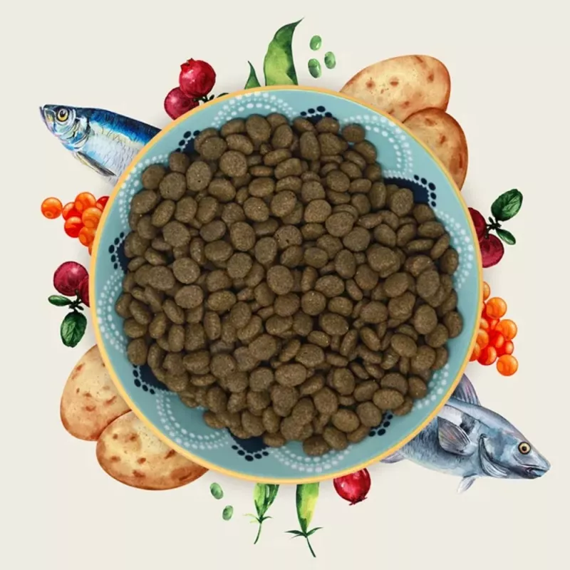 EDEN Pescado blanco con caviar de arenque - Alimento seco para gatos - 1,5 kg
