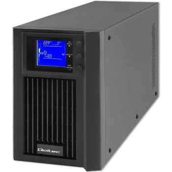 Sistema de alimentación ininterrumpida QOLTEC 53981 On line 2kVA, capacidad 2000 VA