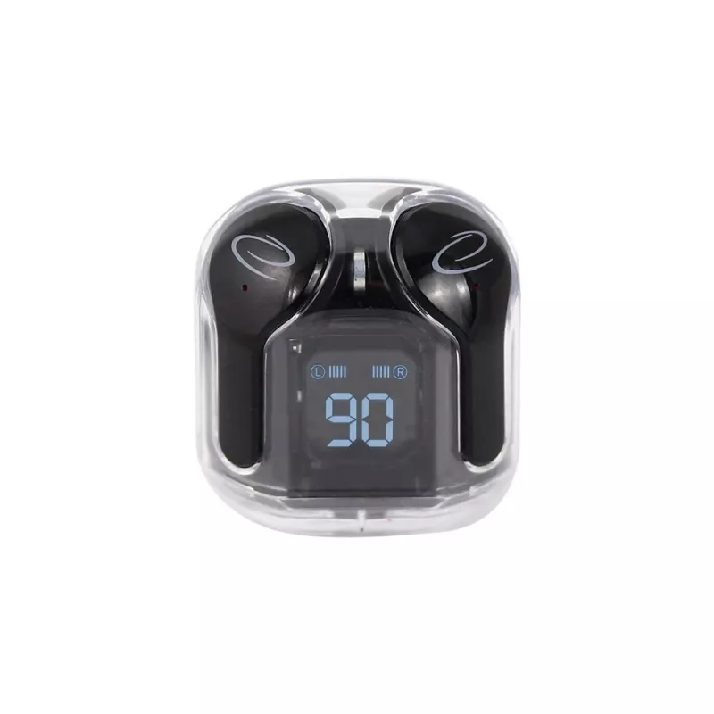 Auriculares inalámbricos in-ear ESPERANZA EH238K — Bluetooth 5.3, 2,4 GHz, 10 m de alcance, batería 230 mAh, control táctil, negro