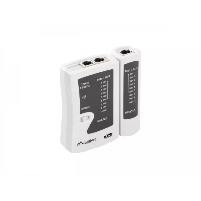 Set de herramientas de red LANBERG comprobador pelacables crimpadora NT-0301 – soporte para conector RJ-12