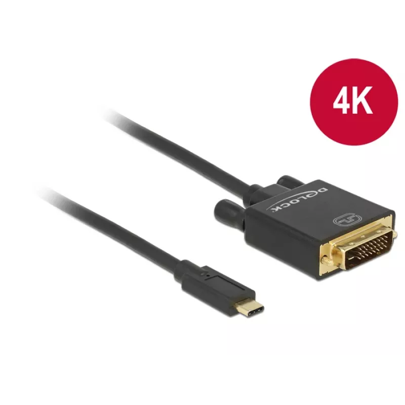Adaptador USB-C a DVI DeLOCK 85321 2m