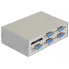 Conmutador DeLock VGA 4 puertos manual bidireccional - Conmutador de pantalla - 4 x VGA - sobremesa (87635)
