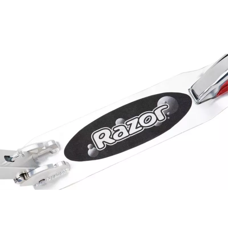 Patinete Razor A5 Lux — aluminio, ruedas de poliuretano de 20 cm, plegable, altura ajustable, carga máx. 100 kg, negro