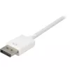 Cable adaptador DisplayPort a DVI Sharkoon 0,15 m blanco — DisplayPort 1.2 a DVI
