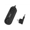 Alargador de corriente LogiLink LPS262U 1,5 m 2 tomas AC interior negro