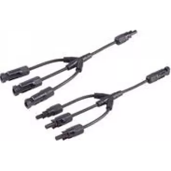 shiverpeaks®-PV4-Juego de cables adaptadores en T, 3/1, 4 mm², negro/negro, 30 cm (BS02-21033)